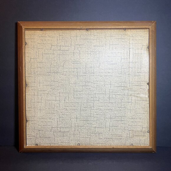 Vintage Nautical Wooden Framed Dockside Fishing Boat Cove Linen Wall Art Print - Picture 5 of 6